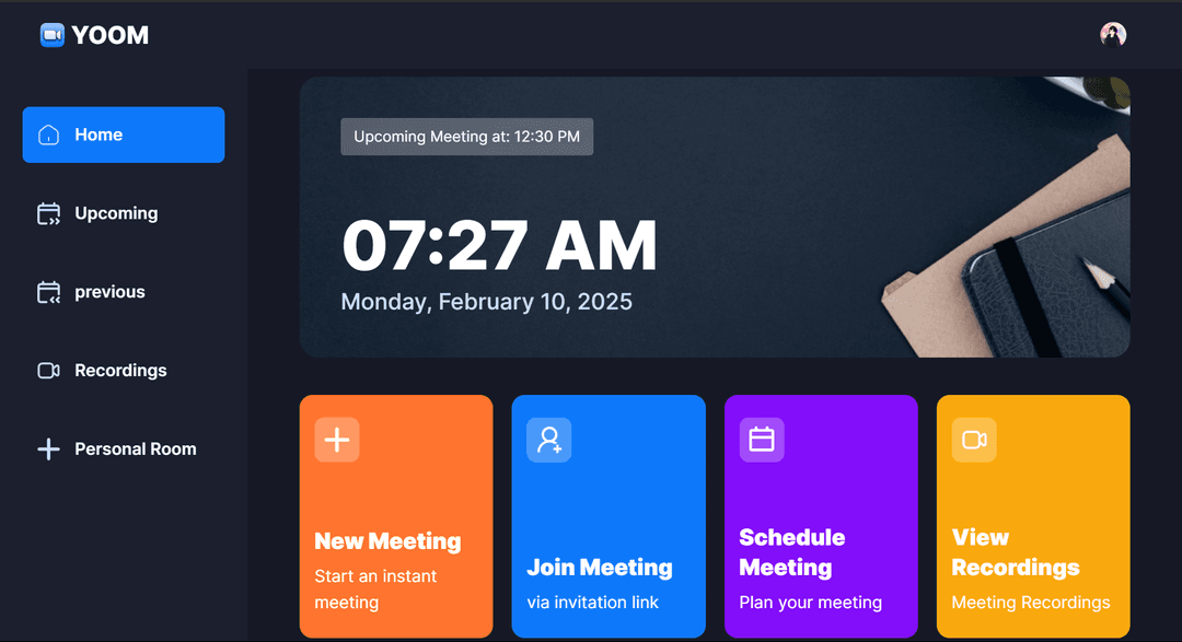 Yoom: Your Personal Meetings Platform